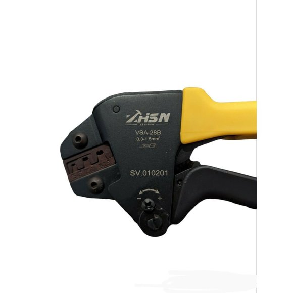 VSA-28B Crimping Pliers Ratchet Type Insert Spring Terminal 0.3-1.5mm AWG16 - Picture 3 of 4
